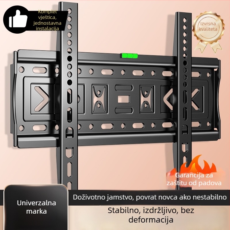 Univerzalni zidni nosač za televizor, jednostavan zidni držač, materijal: Drugo