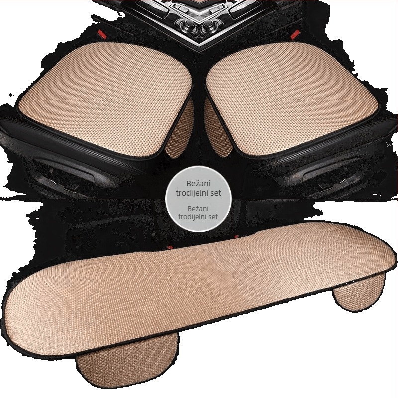 Jastuk za sjedalo automobila, ljetno prozračan, punjenje goose down, površina od akrilna vlakna, protuklizno i otporno na habanje