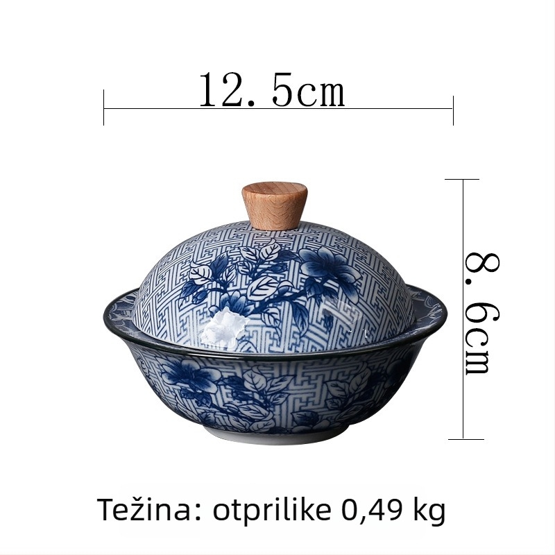 Porcelanski pepelnjak s poklopcem za dom i ured, sprječava raspršivanje pepela i spontanog izgaranja, moguć logotip po narudžbi.