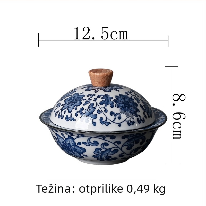 Porcelanski pepelnjak s poklopcem za dom i ured, sprječava raspršivanje pepela i spontanog izgaranja, moguć logotip po narudžbi.