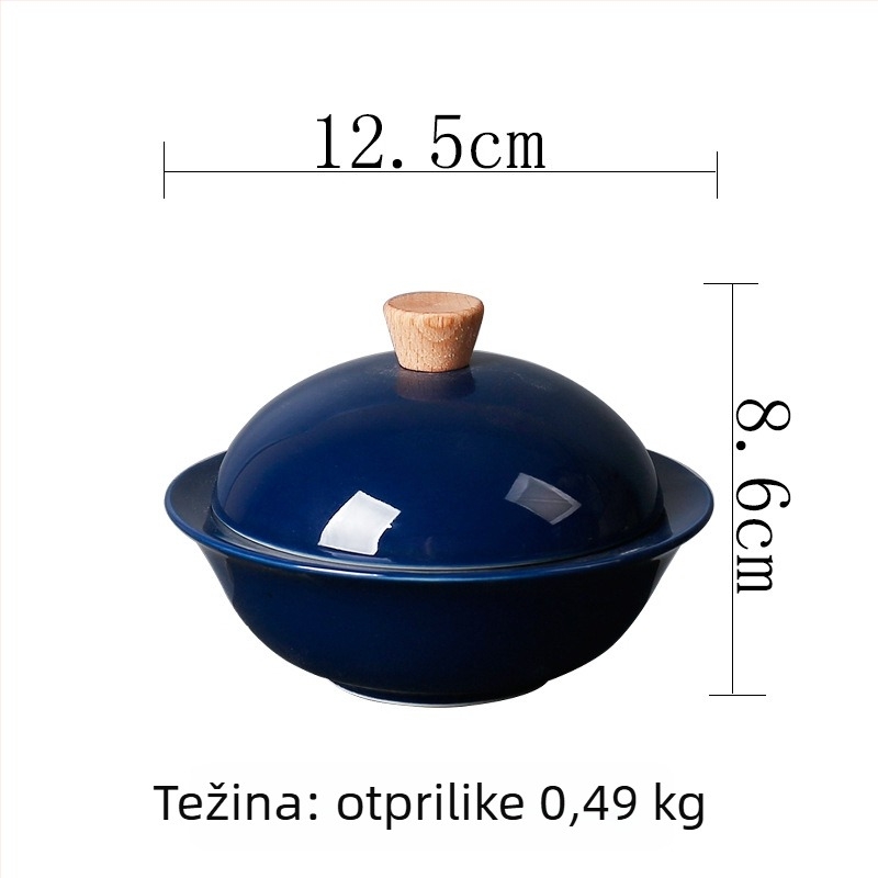 Porcelanski pepelnjak s poklopcem za dom i ured, sprječava raspršivanje pepela i spontanog izgaranja, moguć logotip po narudžbi.