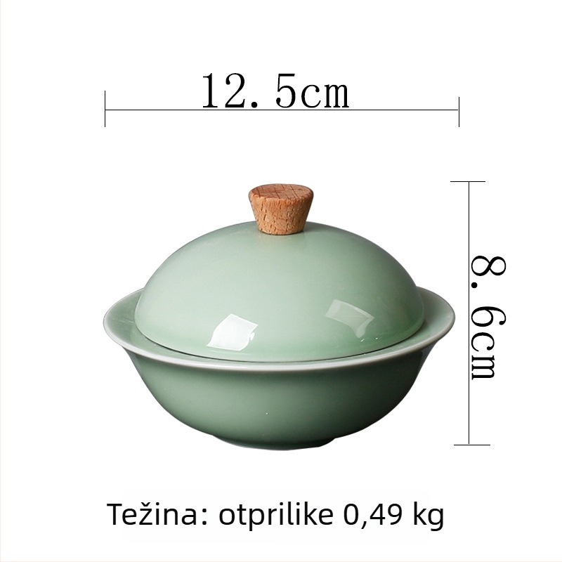 Porcelanski pepelnjak s poklopcem za dom i ured, sprječava raspršivanje pepela i spontanog izgaranja, moguć logotip po narudžbi.