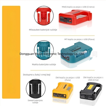 USB kopča za pojas za 18V litije baterije (18V • 3A • CE)