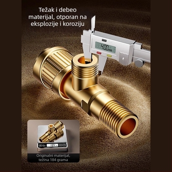 Nerđajući čelični kutni ventil - unutarnji promjer 4-dijela, ugradnja vijakom, normalni radni tlak