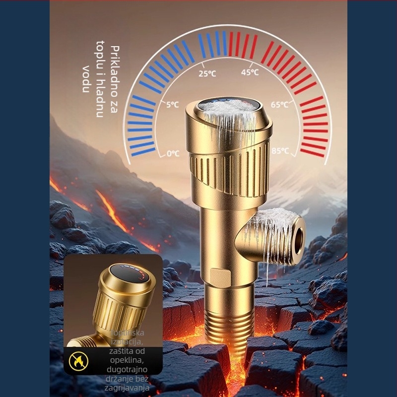 Nerđajući čelični kutni ventil - unutarnji promjer 4-dijela, ugradnja vijakom, normalni radni tlak