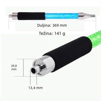 Dahong Gel držač za šisha sa rashladnom cijevi i gel vrećom leda, plastika, moguć ispis loga