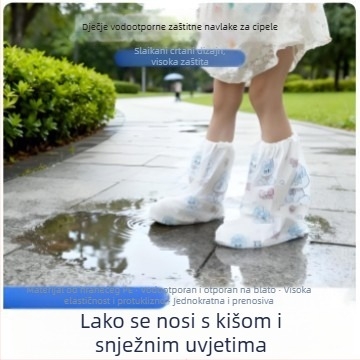 Dječje vodootporne navlake za cipele, visoke, protuklizne i otporne na habanje