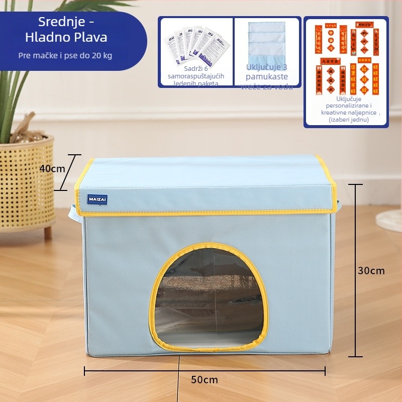 MAIZAI Hlađenje mačje gnijezdo – od platna, otvara se i periva, za cijelu godinu