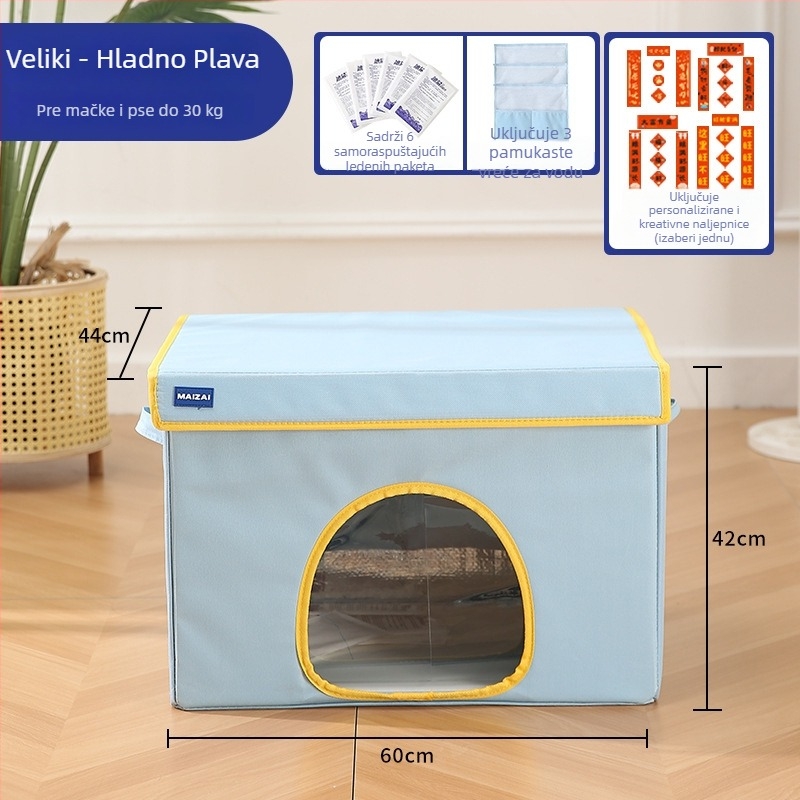 MAIZAI Hlađenje mačje gnijezdo – od platna, otvara se i periva, za cijelu godinu
