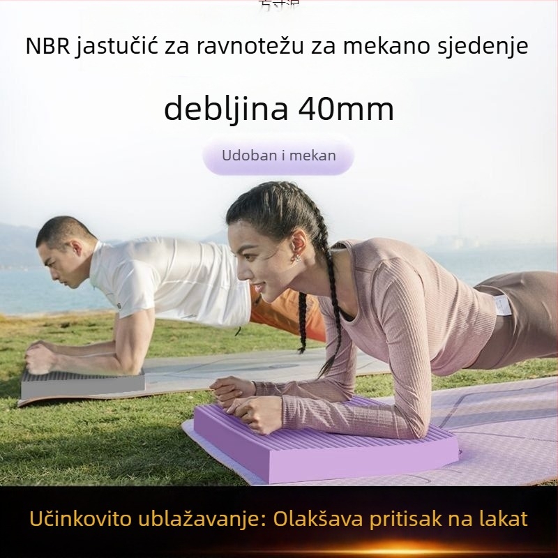 Joga prostirka od Oxford materijala, 8 mm debljina, jastučica za koljena za trening jezgre