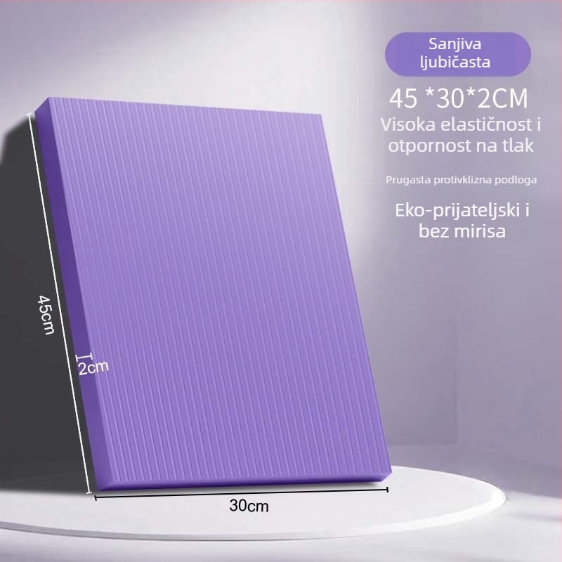 Joga prostirka od Oxford materijala, 8 mm debljina, jastučica za koljena za trening jezgre