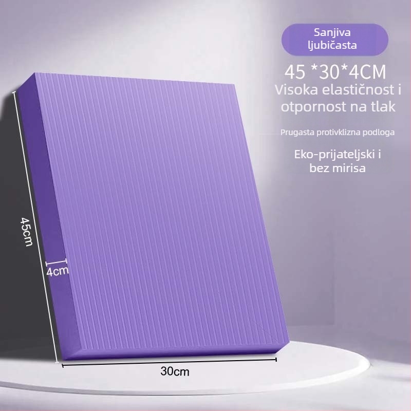 Joga prostirka od Oxford materijala, 8 mm debljina, jastučica za koljena za trening jezgre