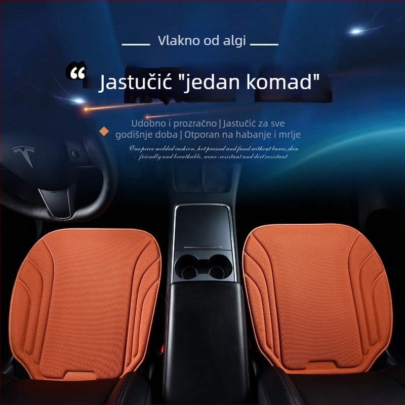 Simansi Set jastuka za automobil četiri sezone, tri komada, s punjenjem od lateksa i pamuka te ventilacijom