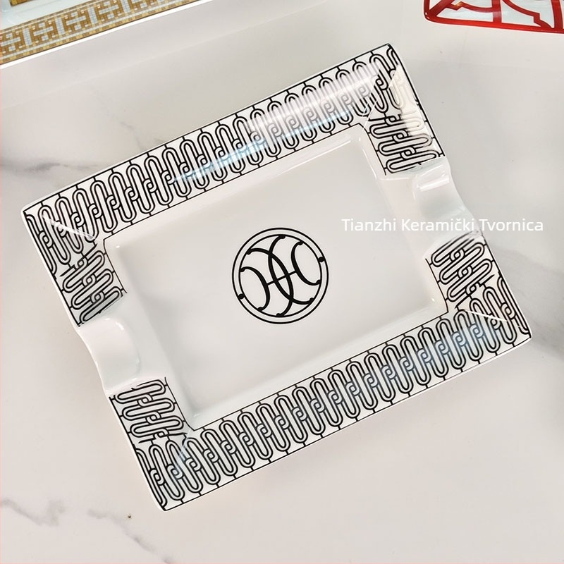 Pepelnjak za cigare od kostne porcelane, skandinavski blag luksuz, minimalistički dizajn za kućnu upotrebu, višekratna upotreba, idealan poklon za useljavanje, obljetnice i poslovne darove