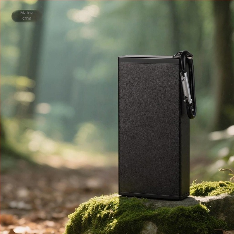 Prijenosna metalna kutija za cigarete s pepelnikom, privjeskom, višekratna upotreba, vodootporna i otporna na pritisak