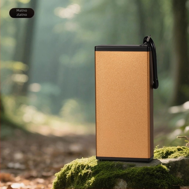 Prijenosna metalna kutija za cigarete s pepelnikom, privjeskom, višekratna upotreba, vodootporna i otporna na pritisak