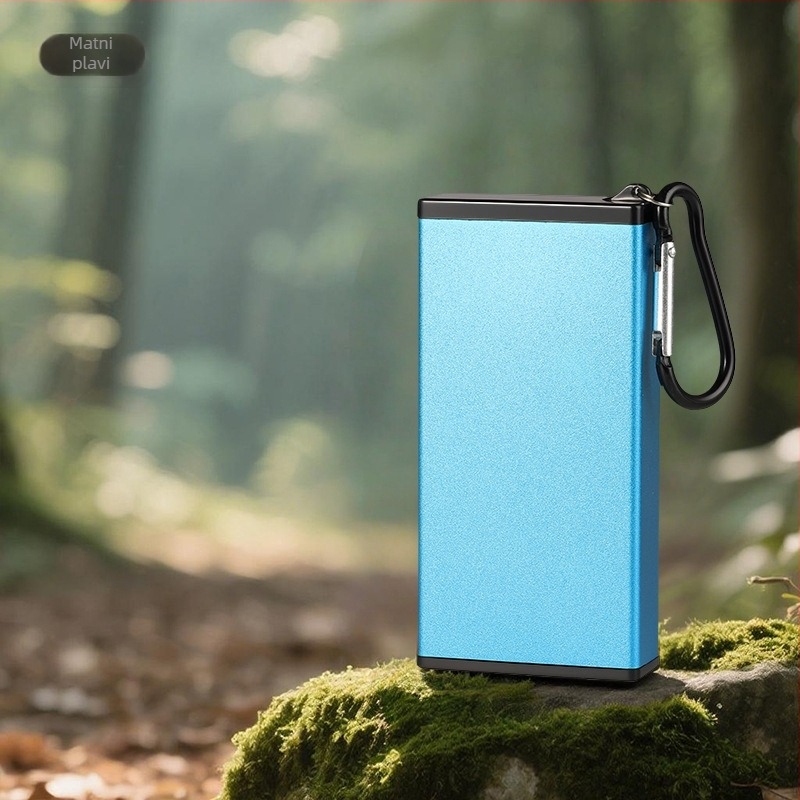 Prijenosna metalna kutija za cigarete s pepelnikom, privjeskom, višekratna upotreba, vodootporna i otporna na pritisak