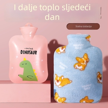 PVC napunjena vodom boca za toplu vodu; grijanje vodom iz punjenja; pogodna za ruke i trbuh; toplu/hladnu dvostruku upotrebu; težina s pakiranjem: 269/373 g