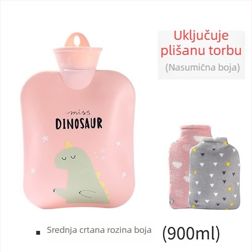 PVC napunjena vodom boca za toplu vodu; grijanje vodom iz punjenja; pogodna za ruke i trbuh; toplu/hladnu dvostruku upotrebu; težina s pakiranjem: 269/373 g