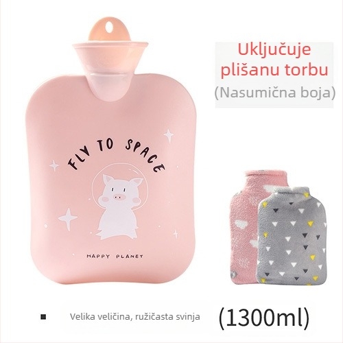 PVC napunjena vodom boca za toplu vodu; grijanje vodom iz punjenja; pogodna za ruke i trbuh; toplu/hladnu dvostruku upotrebu; težina s pakiranjem: 269/373 g