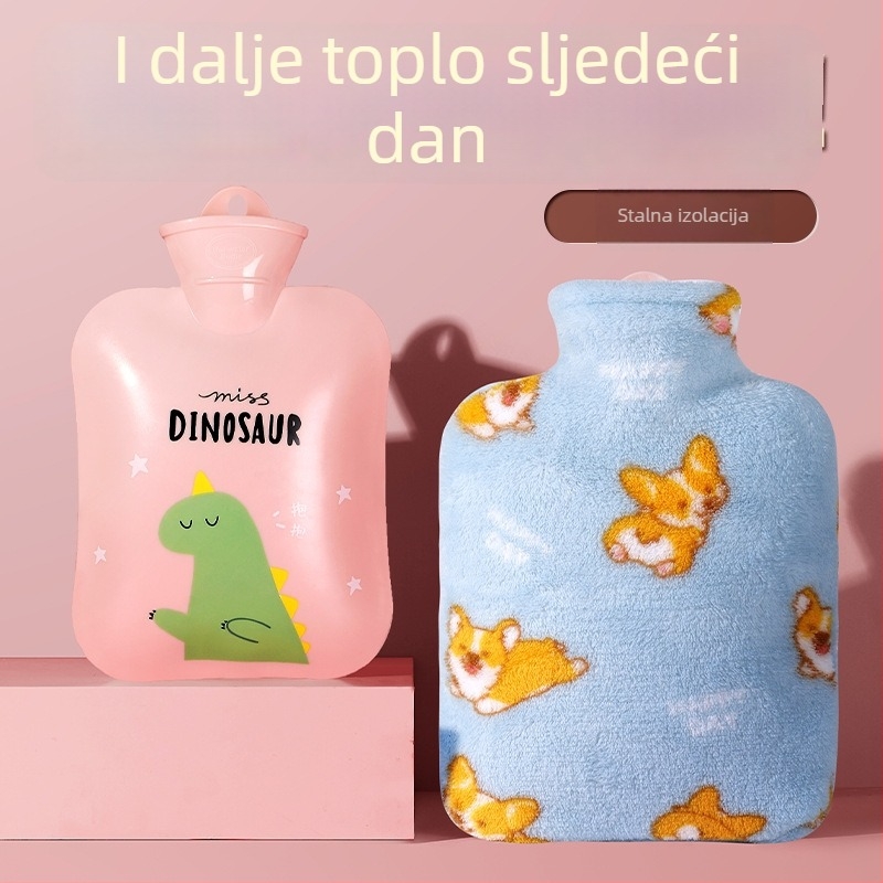 PVC napunjena vodom boca za toplu vodu; grijanje vodom iz punjenja; pogodna za ruke i trbuh; toplu/hladnu dvostruku upotrebu; težina s pakiranjem: 269/373 g