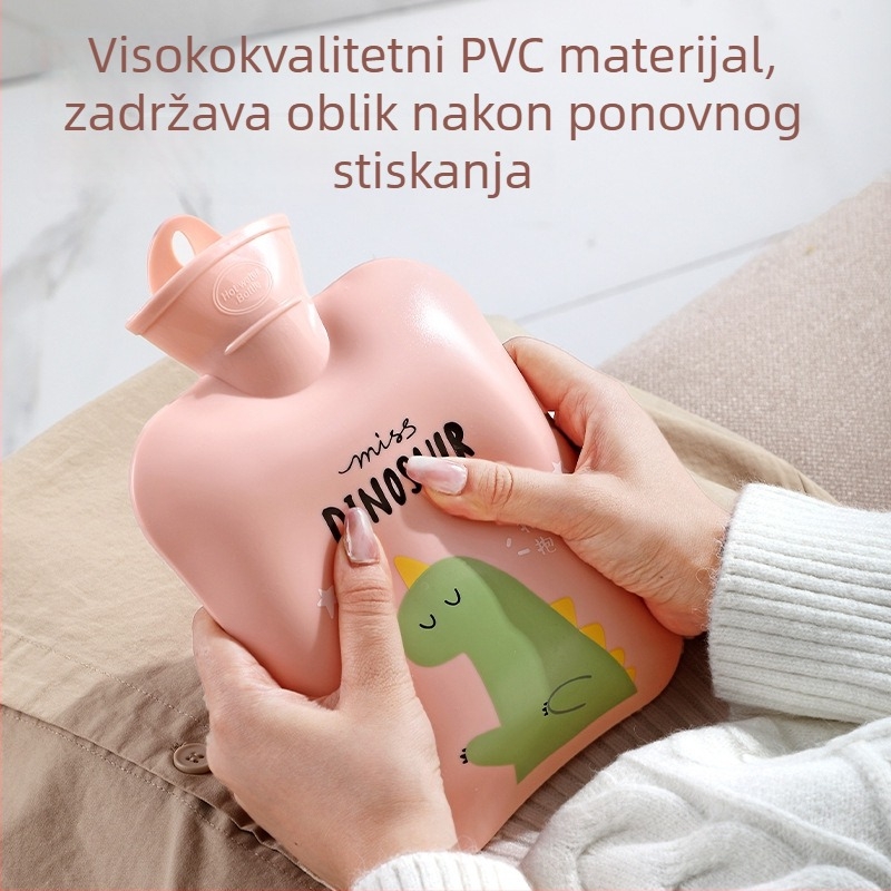 PVC napunjena vodom boca za toplu vodu; grijanje vodom iz punjenja; pogodna za ruke i trbuh; toplu/hladnu dvostruku upotrebu; težina s pakiranjem: 269/373 g
