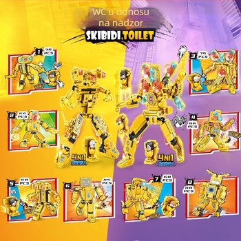 Set blokova od ABS plastike, 38–50 komada, za uzrast 7–14 godina, kompatibilan s DIY, bez elektroničkih komponenti