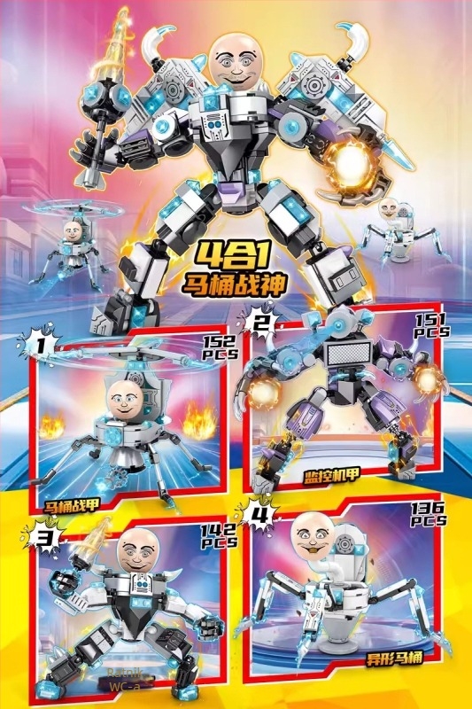 Set blokova od ABS plastike, 38–50 komada, za uzrast 7–14 godina, kompatibilan s DIY, bez elektroničkih komponenti