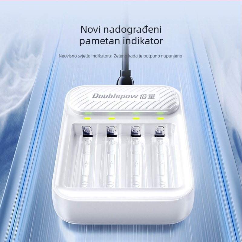 Punjač baterija AA/AAA | Double Amount | Serija C04 | CE certificirano | Ulaz 5.0V DC, Izlaz 1.48V 1A