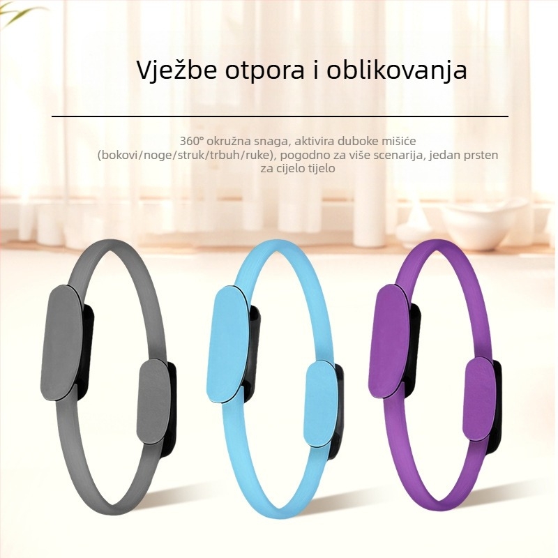 Set Pilates prsten i joga lopta za kućnu fitness opremu, trener mišića zdjeličnog dna, 380 g