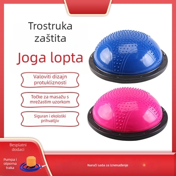 NAILI Wave Speed joga lopta s polusfernim dizajnom — PVC+ABS, nafukljiva, 6 kg, za fitness i pilates