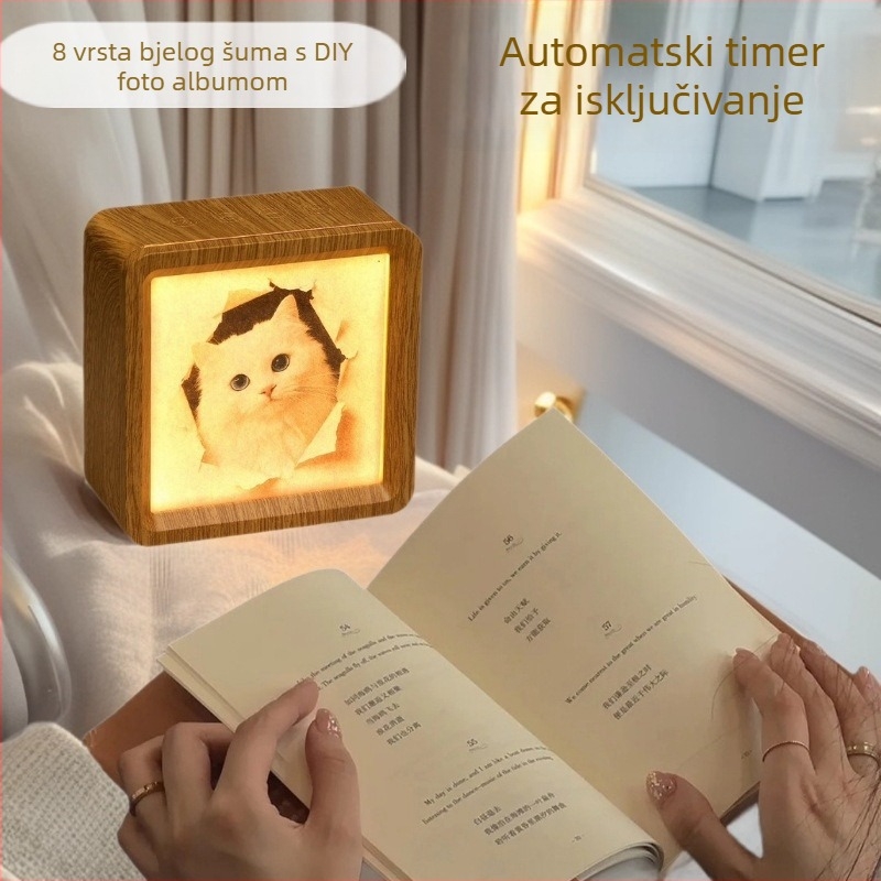 Mini Bluetooth zvučnik s timerom bijelog šuma za san, ambijentalnim svjetlom i utorom za MicroSD — Bluetooth 5.3, 20 Hz–20 kHz, SNR ≥75 dB, izlazna snaga 3W, ugrađena baterija 1200–2000 mAh