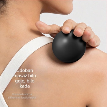 Silikonska joga lopta – čvrsta fascia lopta za Pilates i masažu stopala, unutarnji fitness, 150 g