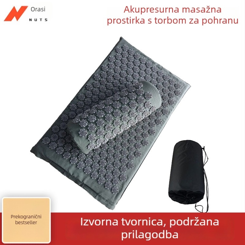Novi joga set s masažnom podlogom i jastukom za akupunkturu – opuštanje mišića