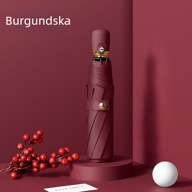 Trostruki suncobran s automatskim otvaranjem, 8 rebara, tkanina 190T, okvir od vlakana