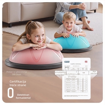 Joga lopta s polukružnom potporom za stopalo za Pilates, silikon, otporna na eksploziju, debeli dizajn, 5 kg