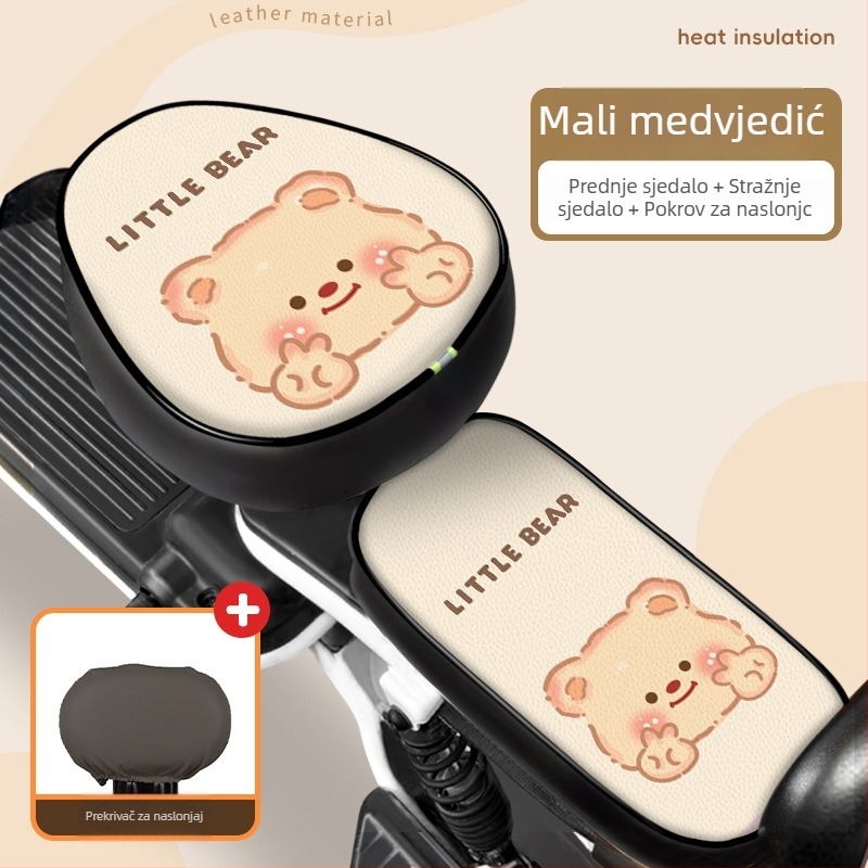 Univerzalna kožna navlaka za sjedalo električnog vozila (Koža; Podrijetlo: Guangdong; Za sve sezone; Bez prilagodbe; Marka: Druga)