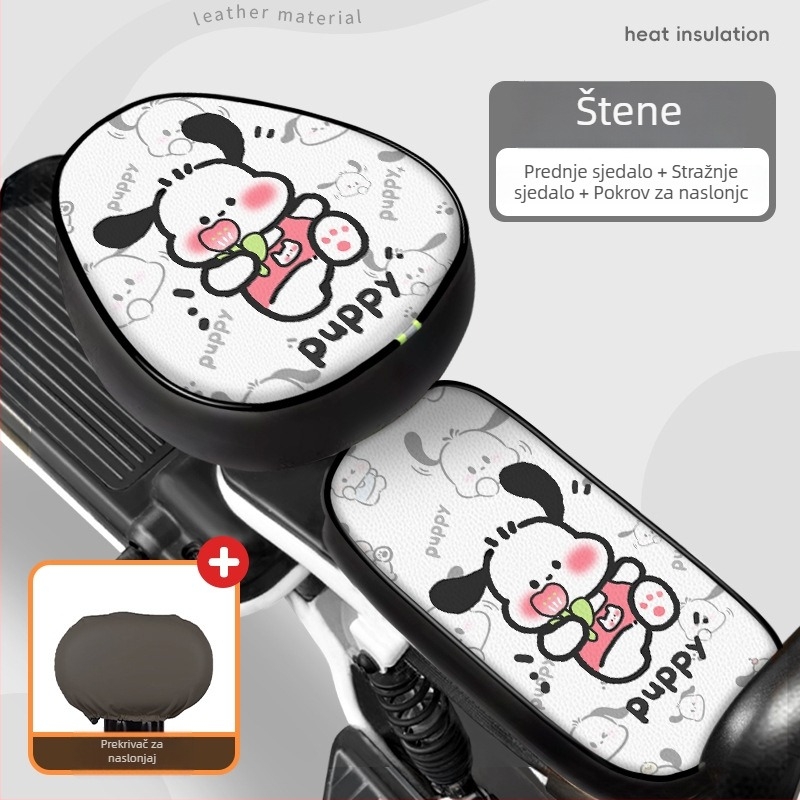 Univerzalna kožna navlaka za sjedalo električnog vozila (Koža; Podrijetlo: Guangdong; Za sve sezone; Bez prilagodbe; Marka: Druga)