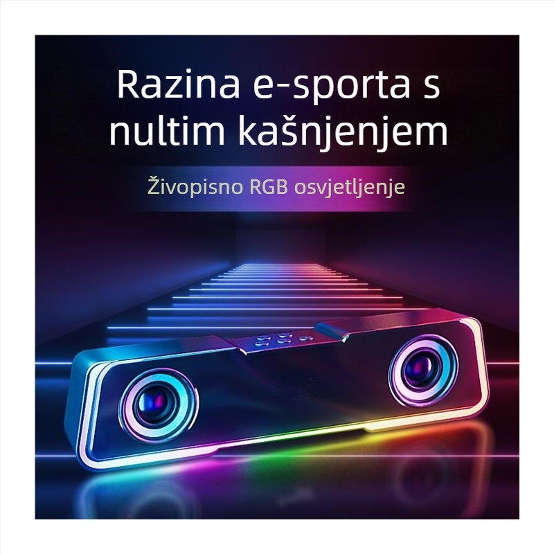 Bluetooth stolni zvučnik s LED svjetlima, USB napajanje, 2.0 stereo