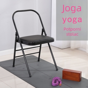 Iyengar joga stolica s PU površinom – pomoćna stolica za jogu i pilates