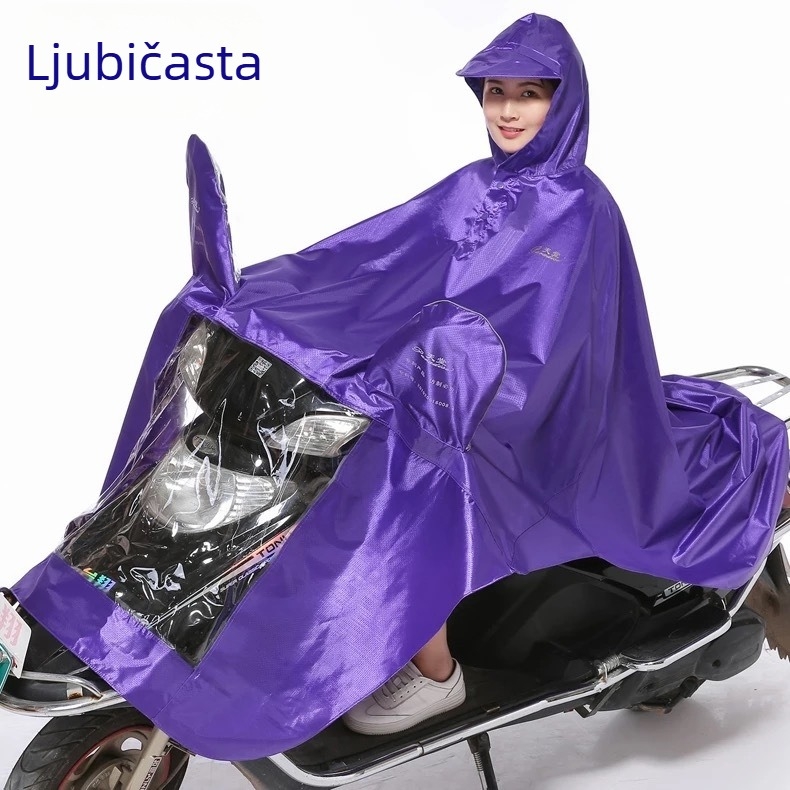 Unisex pončo za motocikl od Oxford platna, debeli sloj s PVC ljepilom, vodootporan za odraslu osobu