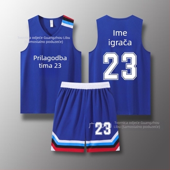 Košarkaški dres i šorts komplet, uski kroj ramena, cijelu sezonu, unisex, 100% poliester materijal s podstavom
