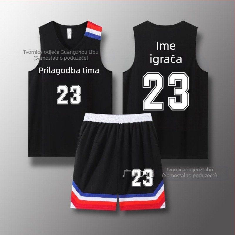 Košarkaški dres i šorts komplet, uski kroj ramena, cijelu sezonu, unisex, 100% poliester materijal s podstavom