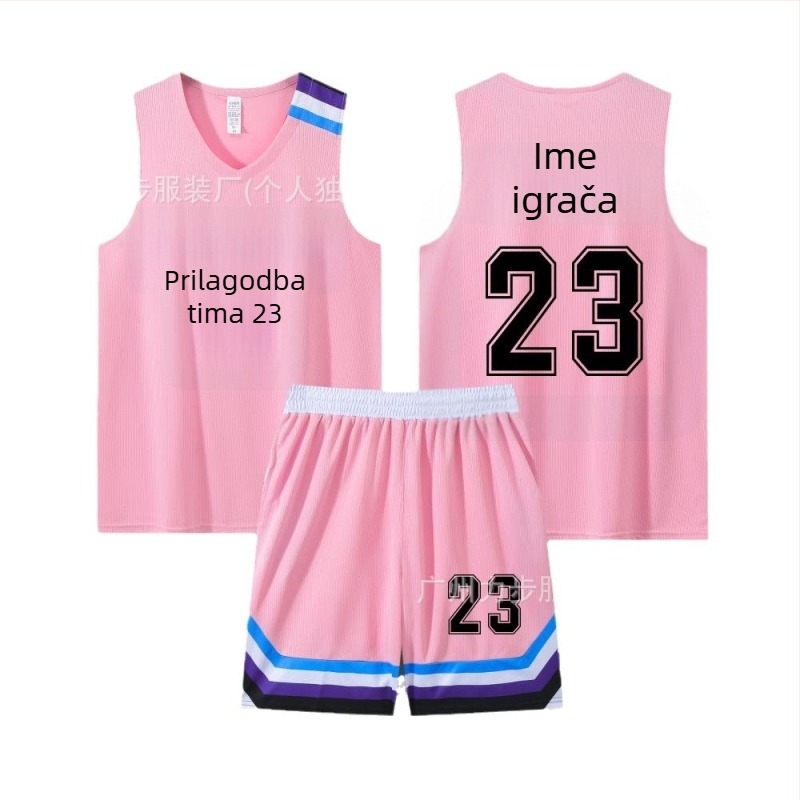 Košarkaški dres i šorts komplet, uski kroj ramena, cijelu sezonu, unisex, 100% poliester materijal s podstavom