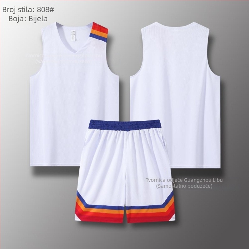 Košarkaški dres i šorts komplet, uski kroj ramena, cijelu sezonu, unisex, 100% poliester materijal s podstavom