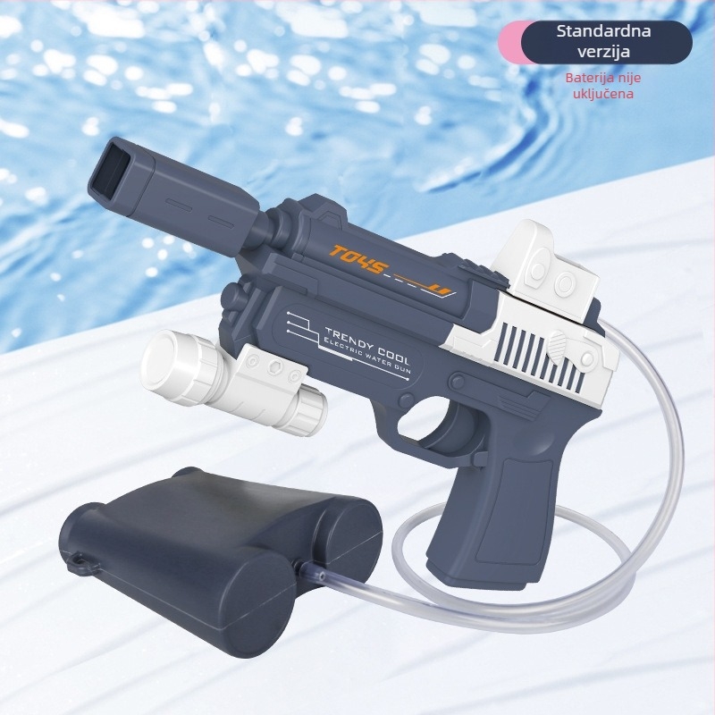 Električna vodena puška za djecu, visokotlačni sprej, veliki kapacitet, plastično kućište, ljetna vanjska igra za uzrast 7–14 godina.