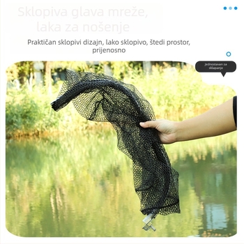 Sklopiva glava mreže za bacanje – trokutasta ravna glava, zaštita od zaplitanja, za velike ribe