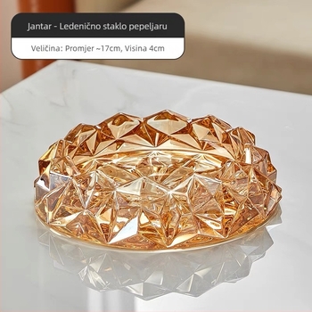 Kristalni stakleni pepelnjak za dom i ured, dekorativni dizajn nadahnut dijamantom, brend Shengfa, zaštita od rasipanja pepela, tisak logotipa po narudžbi