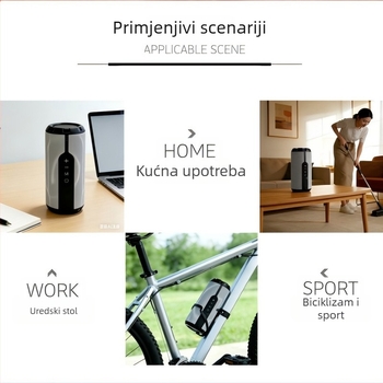 Bluetooth zvučnik velike glasnoće, snažan bas, bežični, prenosiv za kućnu upotrebu i kampiranje, Hi‑Fi zvuk