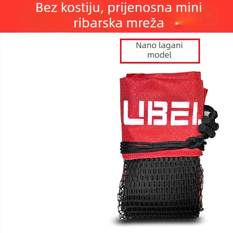 Torba od mreže za ribolov, prijenosna, mini, brzo suši; Marka AUBELO, Materijal: Mreža